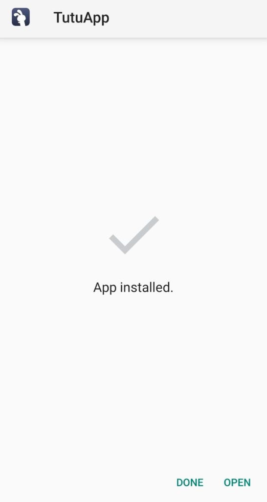 TuTuApp App Installé